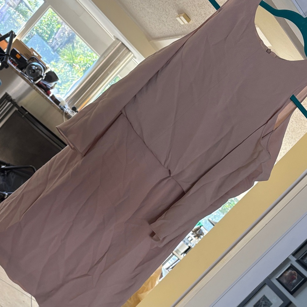 Tibi Long Sleeve Dress in Soft Pink